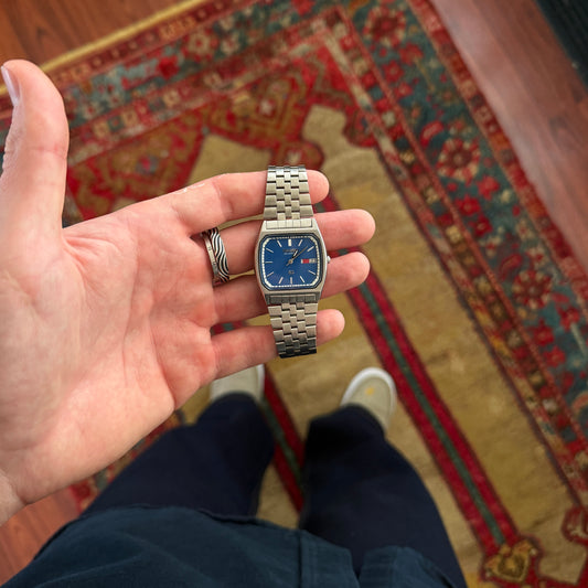 Seiko Quartz SQ Blue Dial