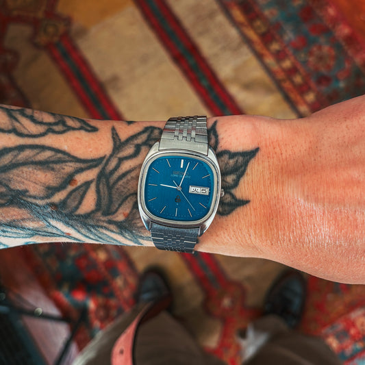 Seiko Lord Quartz clasp detail on wrist